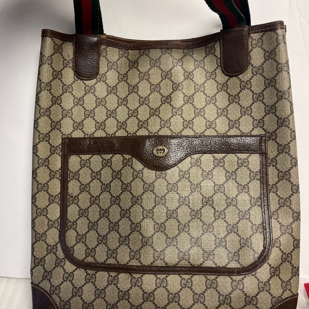 Gucci Ophidia Tote bag Gucci GG monogram sherry line tote bag purse Shoulder bag - Picture 2 of 11